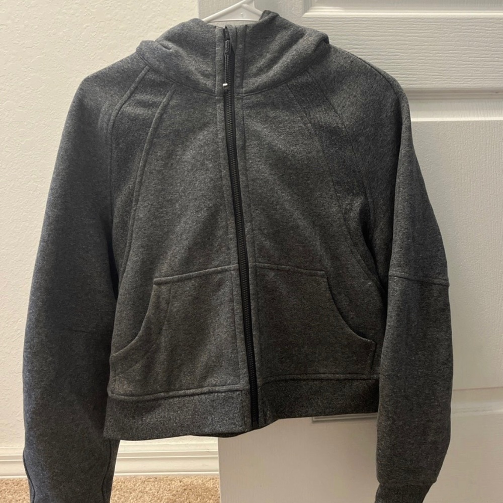 Heathered Grey lululemon scuba oversized full zip
